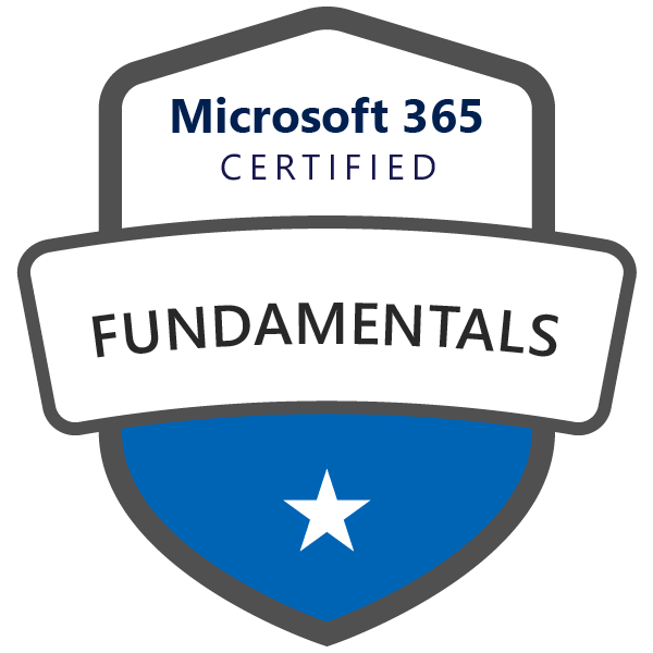 Microsoft 365 Certified: Fundamentals badge