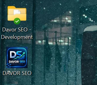 Custom DAVOR SEO Windows desktop shortcut and application icon
